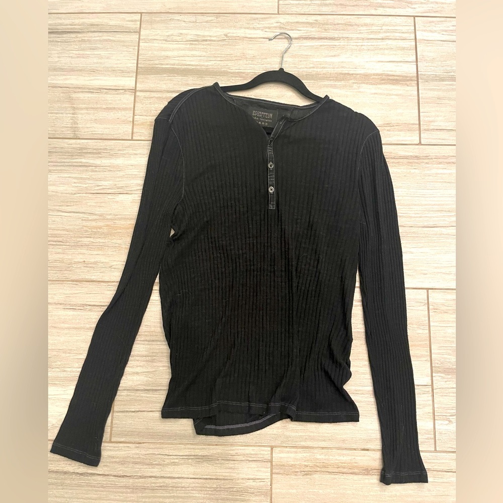 John Varvatos Henley Dark Grey M